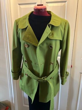 Coach trench coat green